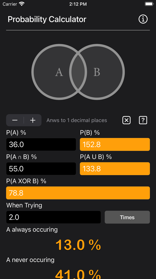 #6. Probability Calculator Plus (iOS) بواسطة: Heng Jia Liang