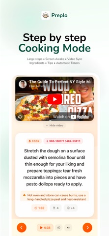 Preplo: Recipes from Videos screenshot