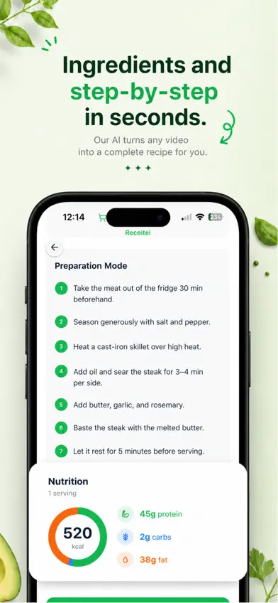 Receitei: AI Recipe Manager screenshot 3