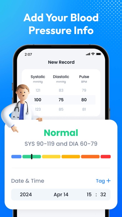 Blood Pressure App-BP Tracker Screenshot