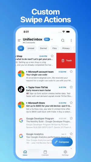 Email for Hotmail App: Mailfly screenshot 3
