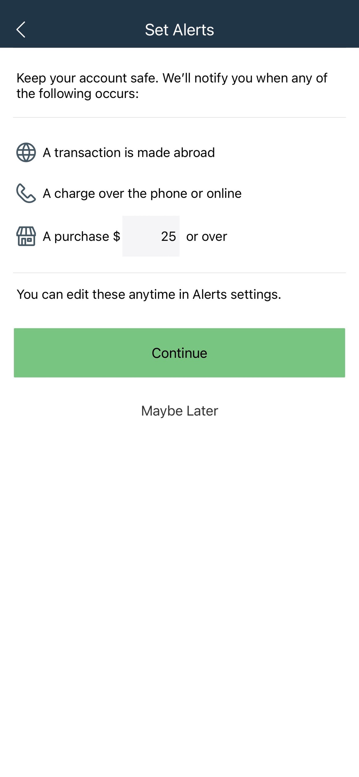 Screenshot 2 of AZFCU Business Card Controls