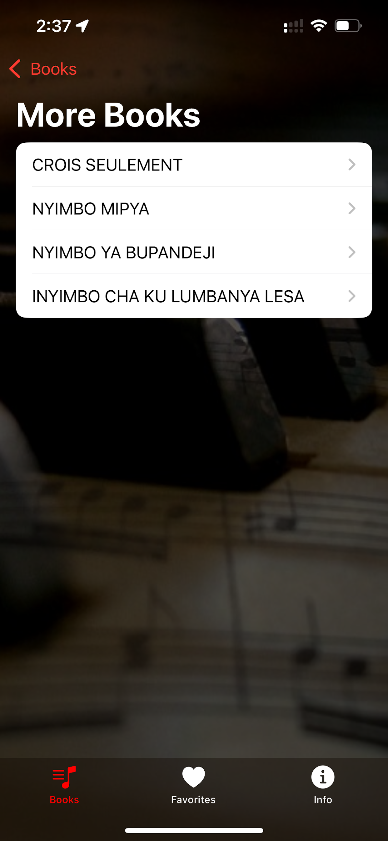 Songs of praise
