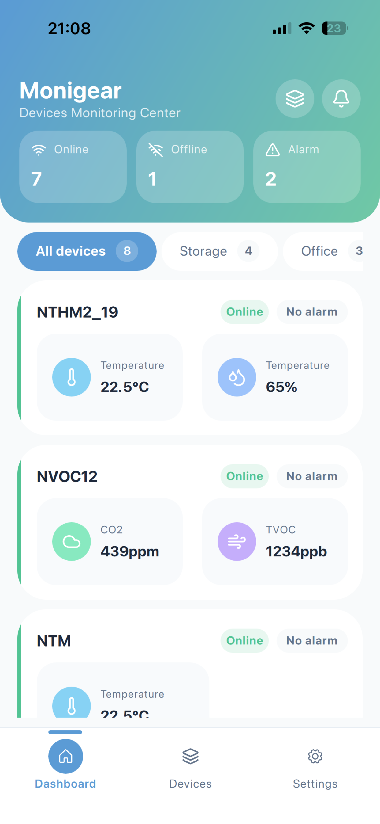 Monigear screenshot 2