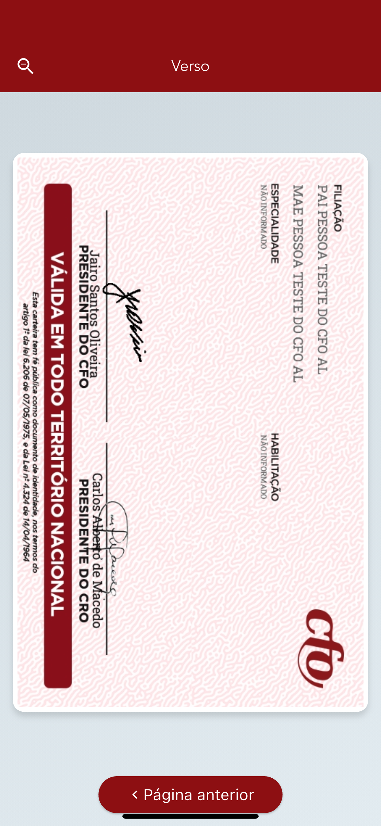 CFO ID | Carteira Digital