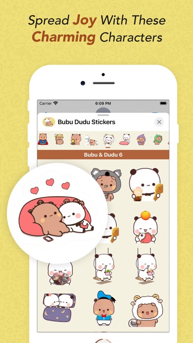 Screenshot #3 pour Bubu Dudu Animated Stickers