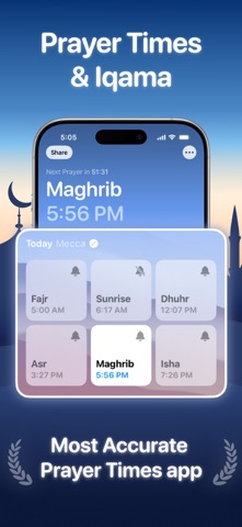 Athan Pro: Prayer Times Muslimのおすすめ画像1