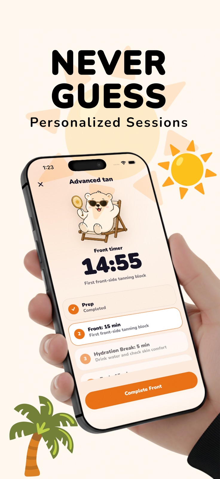 UV Bear - Sun Tanning & SPF iphone screenshot 4