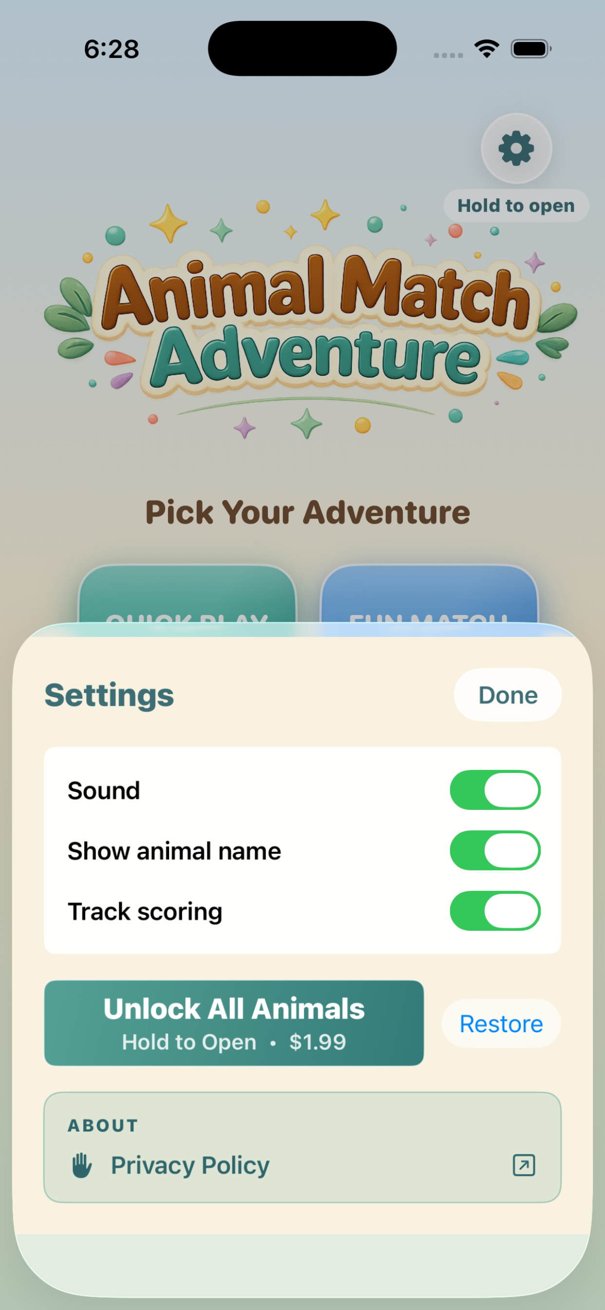 Animal Match Adventure screenshot 6