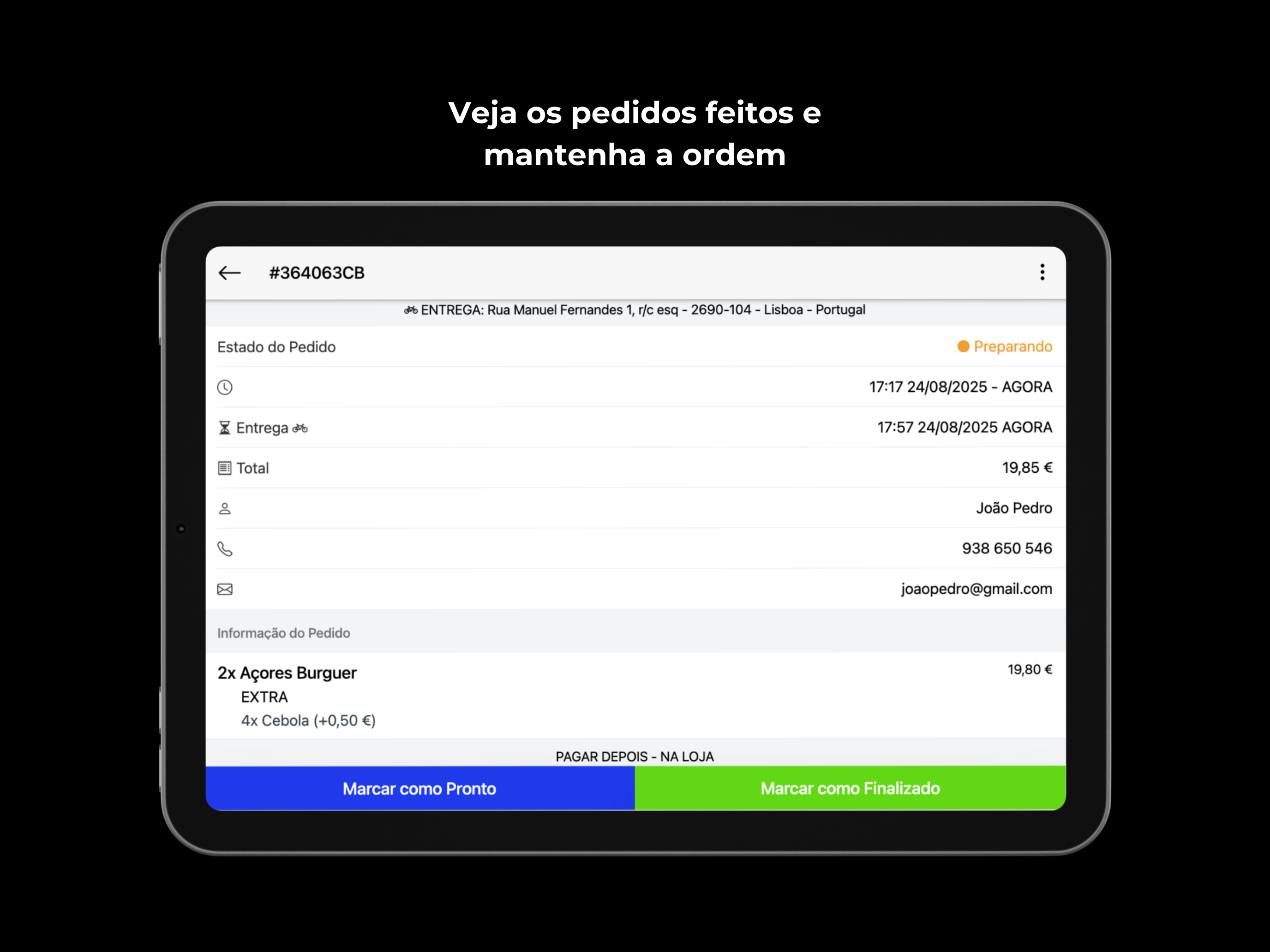 Gestão de Pedidos