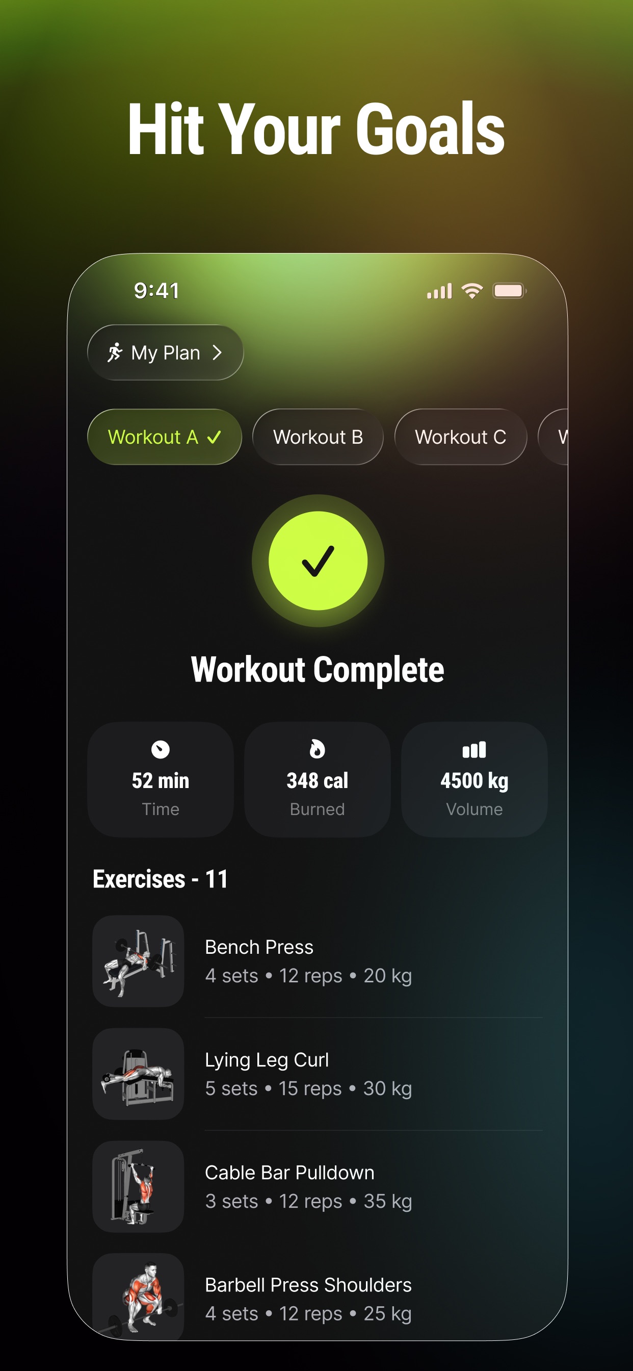 Screenshot 3 of Gymtone - Gym Workout Planner
