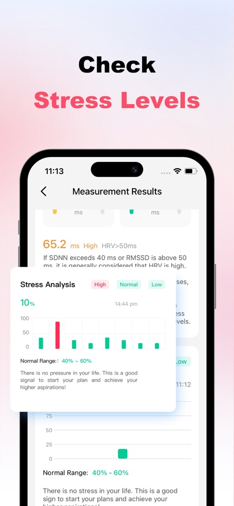 Wellpulse-Heart Health Tracker - This tool offers detailed stress analysis, visualizing changes over time through a dynamic bar chart and providing contextual interpretations of HRV metrics.