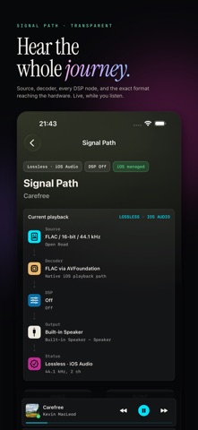 PureBit: Hi-Res Music Player iPhone screenshot 4