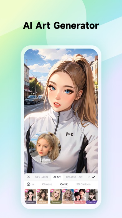 Screenshot 3 of Meitu- Photo Editor & AI Art App