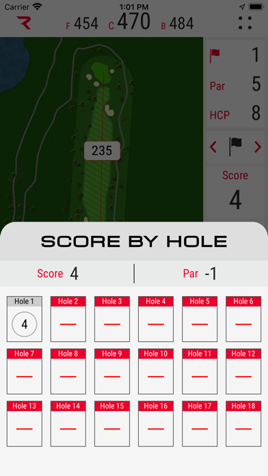 Rad Golf, Rangefinder Golf GPS Screenshot