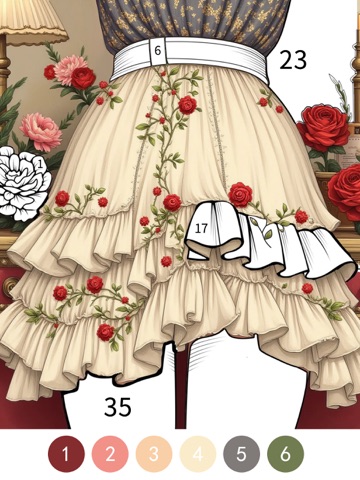 Princess Dress Coloring Book iPad screenshot