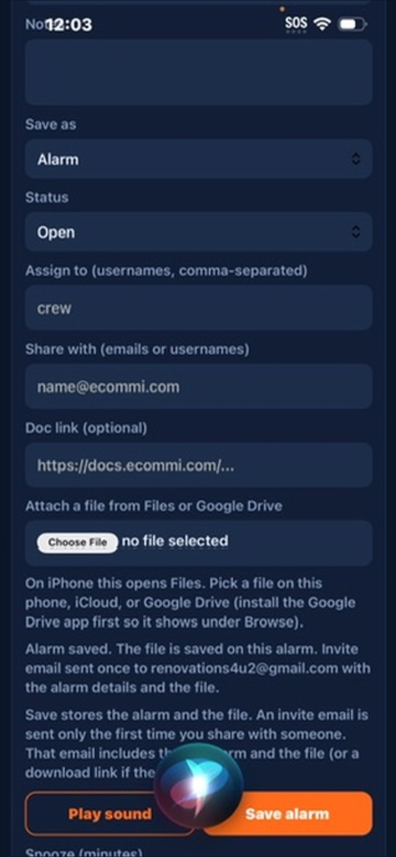 Screenshot 3 of AlarmPulse