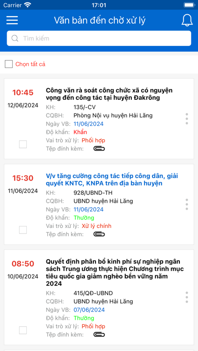 Screenshot #1 pour HSCV Quảng Trị