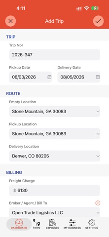 Trip Sheet Central Screenshot 4 of 8