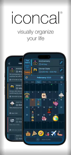 IconCal screenshot 1
