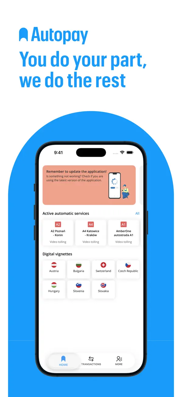Screenshot #1 pour Autopay. Vignettes, motorway