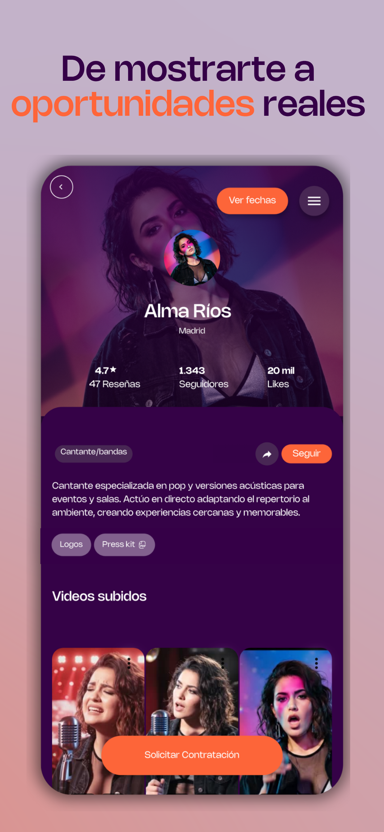 Veomi - Talento y eventos