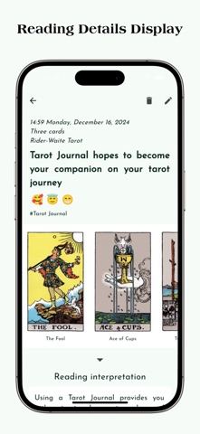 My Tarot Journal screenshot