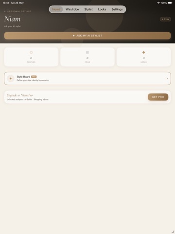 Niam: AI Outfit & Style Check iPad screenshot