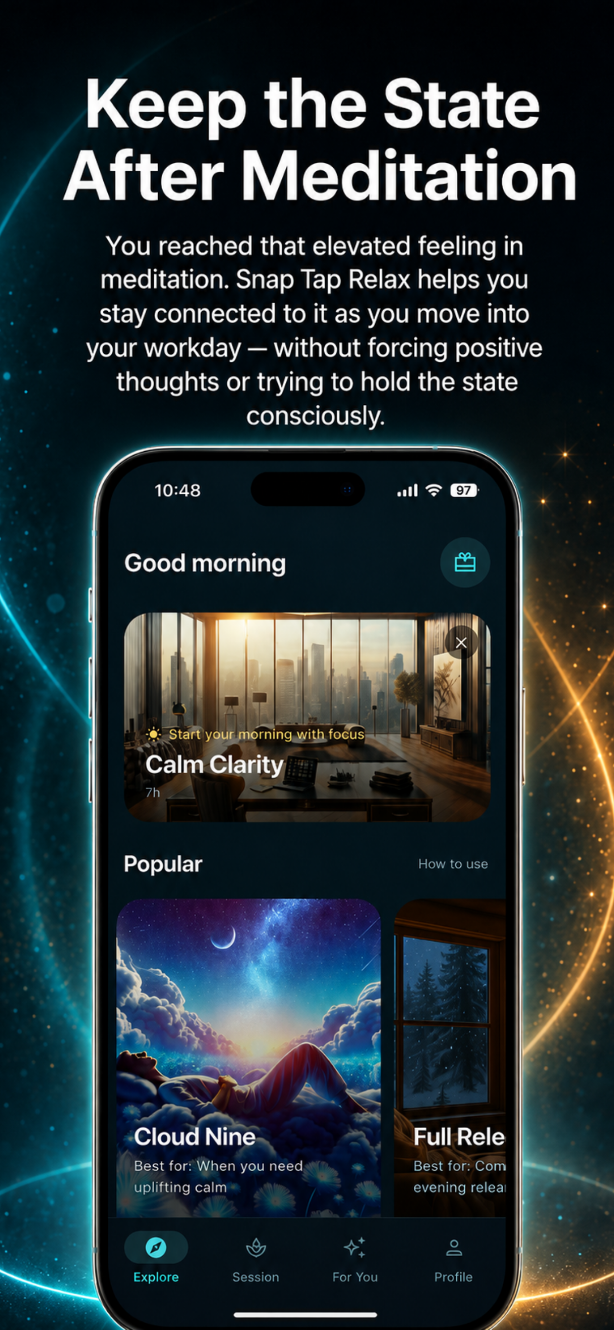 Snap Tap Relax: Coherence