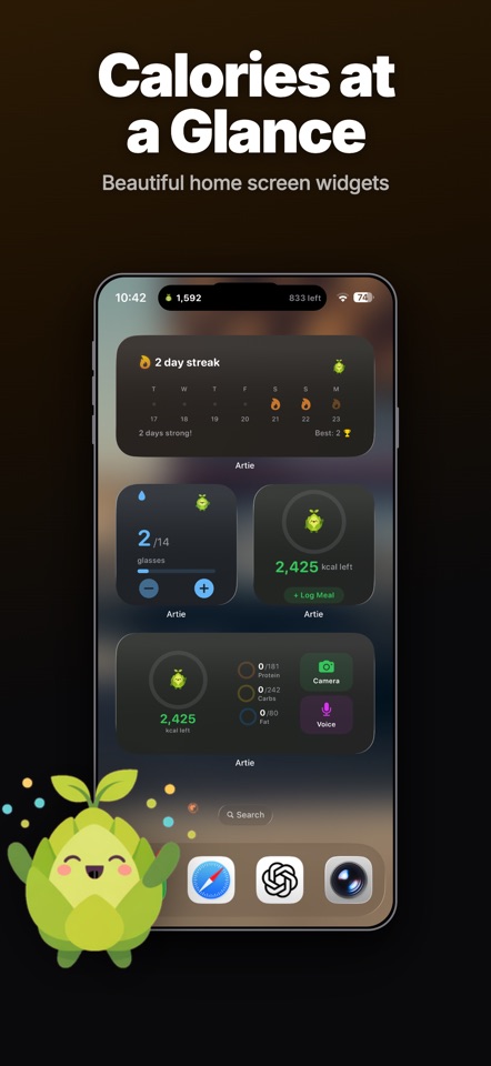 Artie - AI Calorie Tracker screenshot