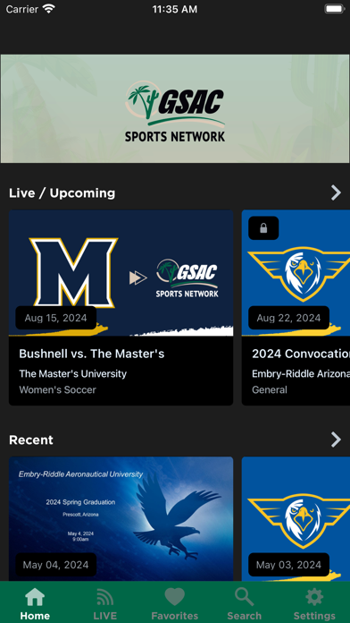GSAC Sports Network Screenshot