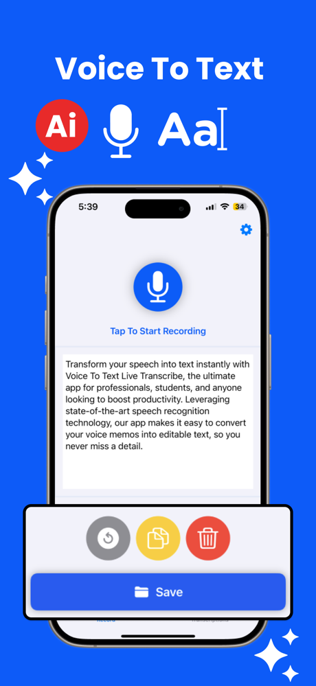 Voice To Text  Live Transcribe screenshot 2