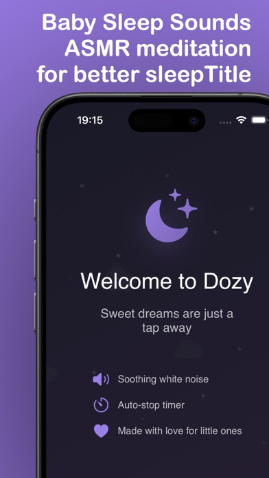 Baby Sleep Sounds - Dozy Screenshot