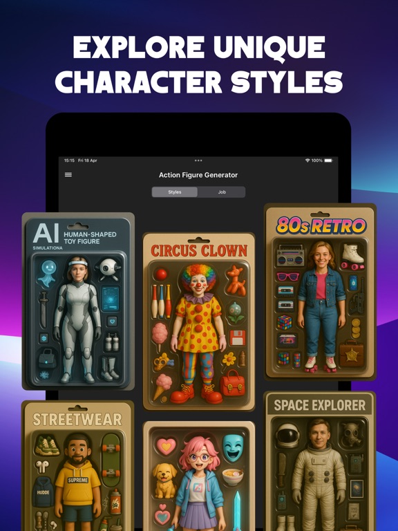 FigureMe - AI Action Figure iPad screenshot 3 - Graphics & Design app