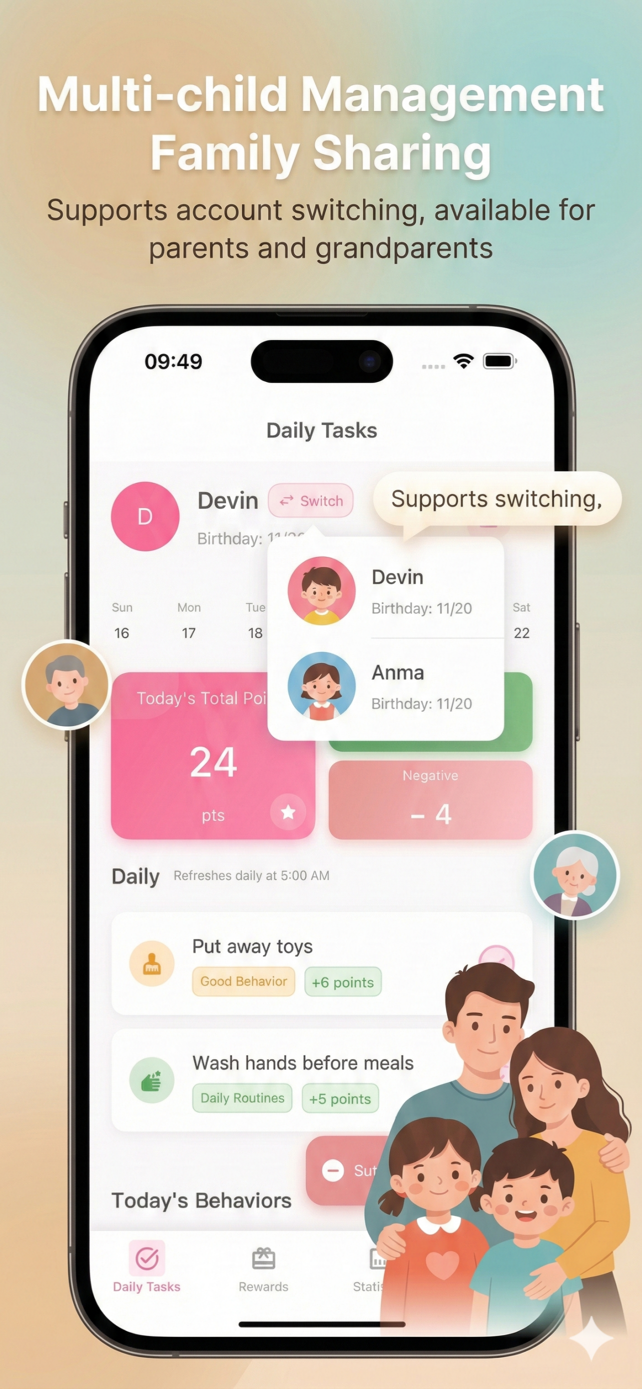 Reward Chart-Kids Points Stars screenshot 5