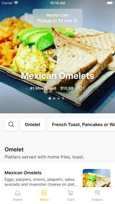 Mocha Cafe - Coffe Shop iPhone screenshot 2 - Food & Drink app