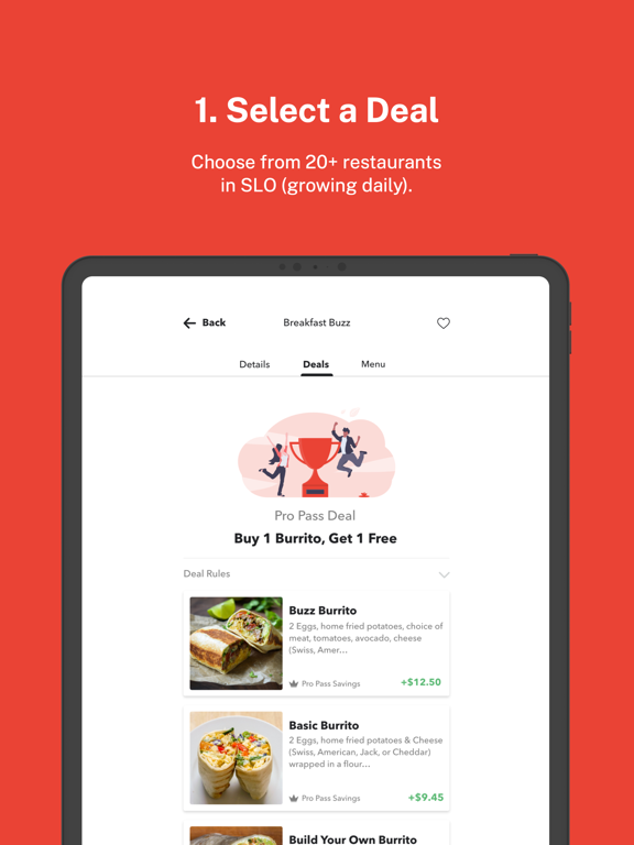 SLOeats iPad screenshot 2 - Food & Drink app