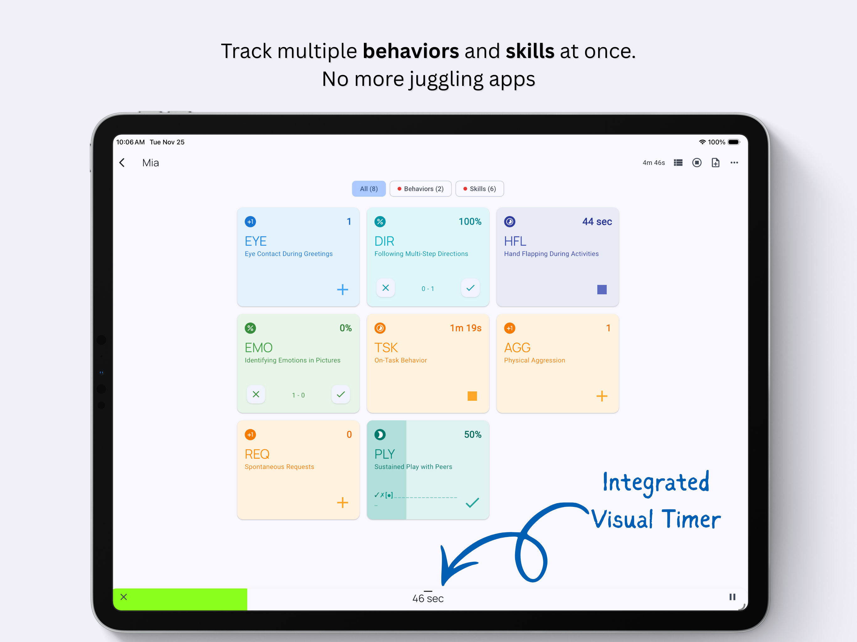 TallyFlex: ABA data collection