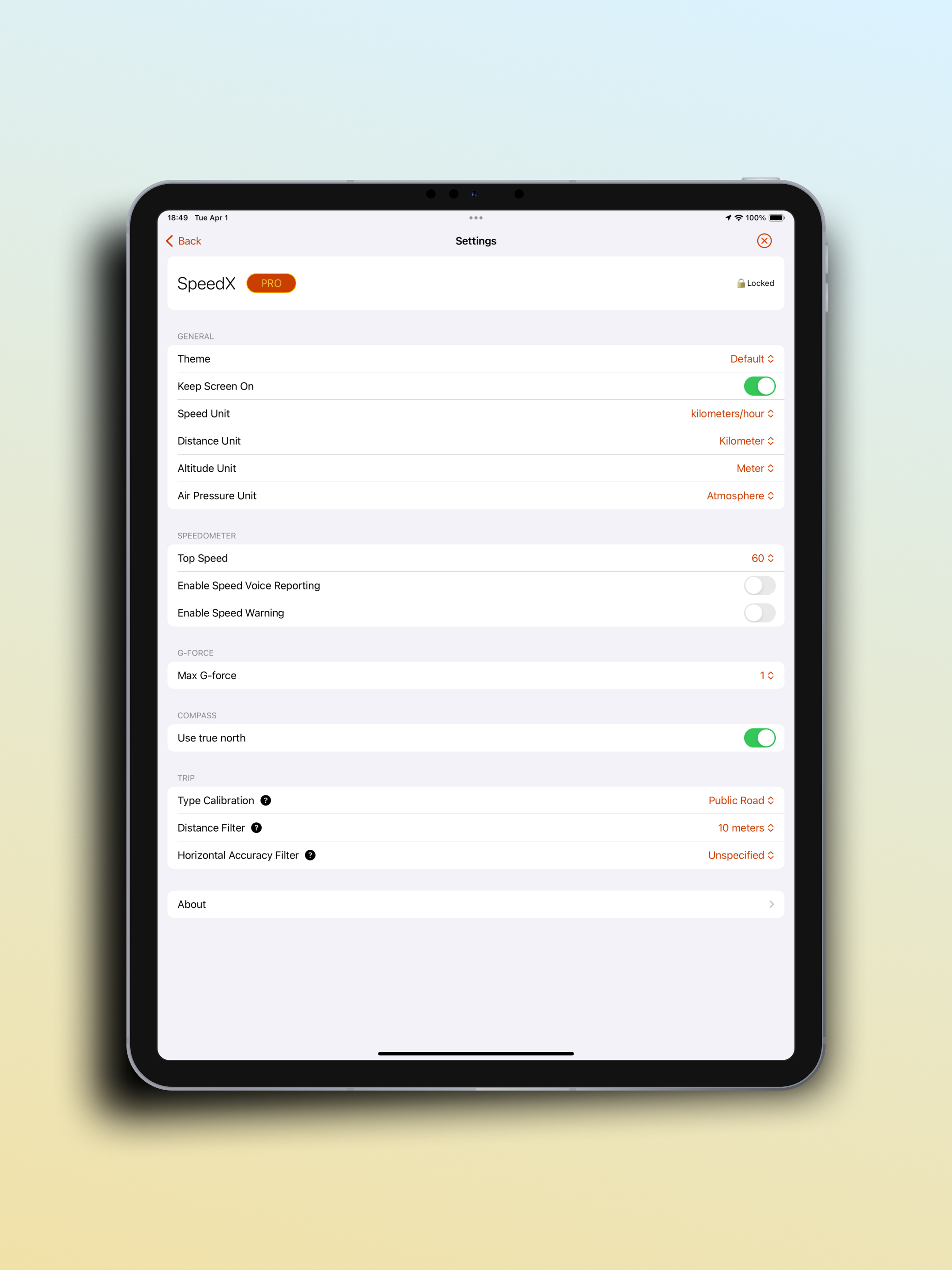 SpeedX: Speedometer, Altimeter