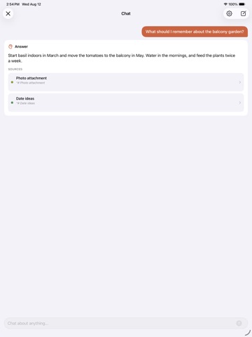 Second Brain: Voice to Action iPad screenshot