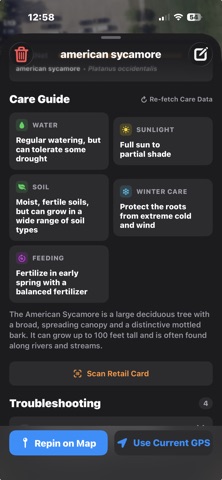 GardenPin: Plant Identifier iPhone screenshot