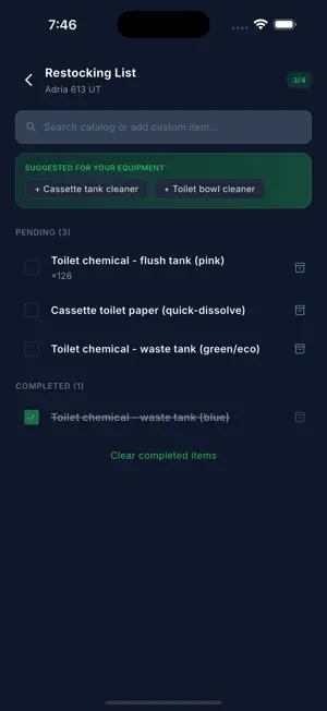CaraCheck — Caravan Checklist screenshot 2