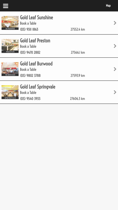 Gold Leaf Restaurant Group iPhone screenshot