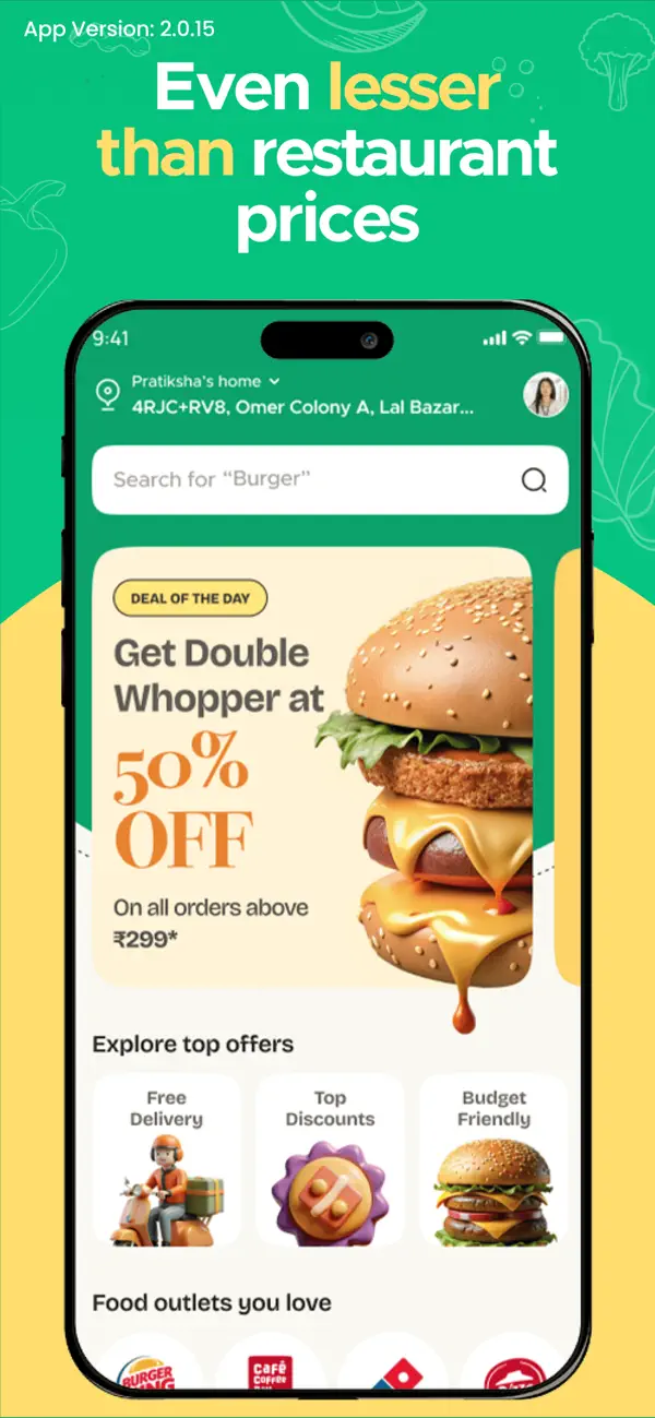 Screenshot #1 pour Gatoes Food & Grocery Delivery