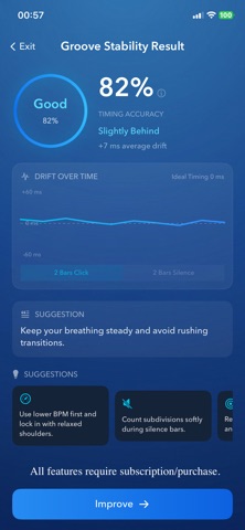 Drum Timing Trainer screenshot