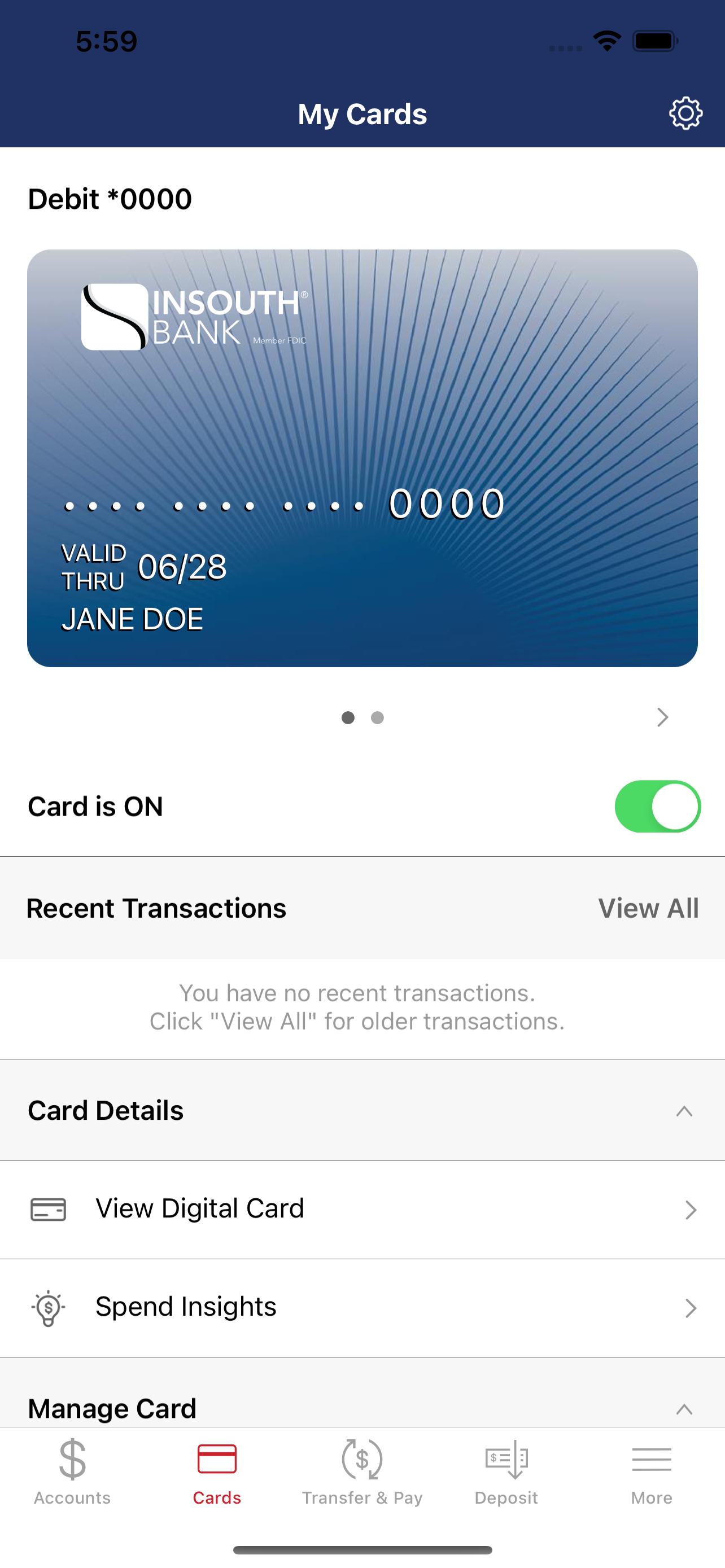 INSOUTH Bank Mobile Banking screenshot 6