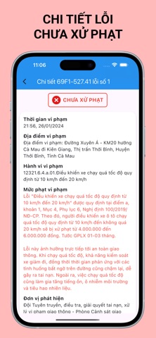Tra Cứu Phạt Nguội (2025) iPhone screenshot
