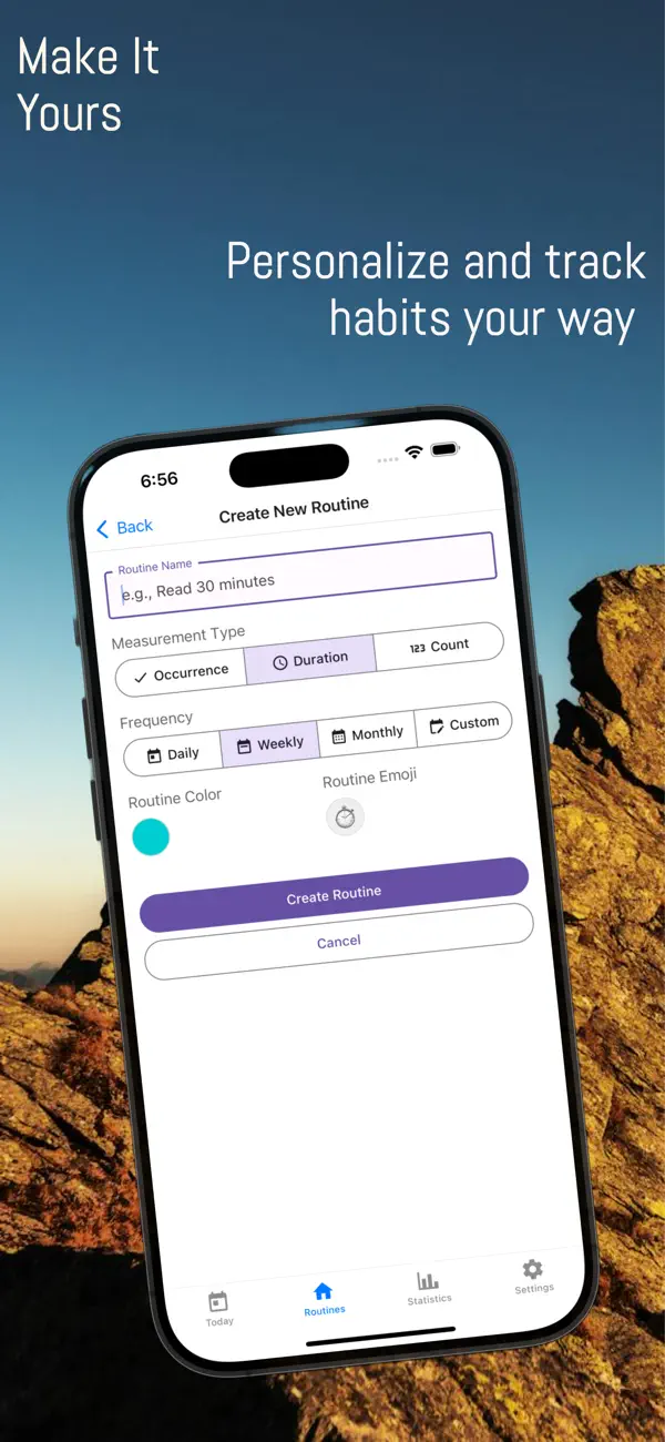 Screenshot #2 pour Awesome Routine Tracker