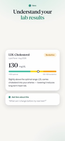 Vero: AI Health Assistant iPhone screenshot