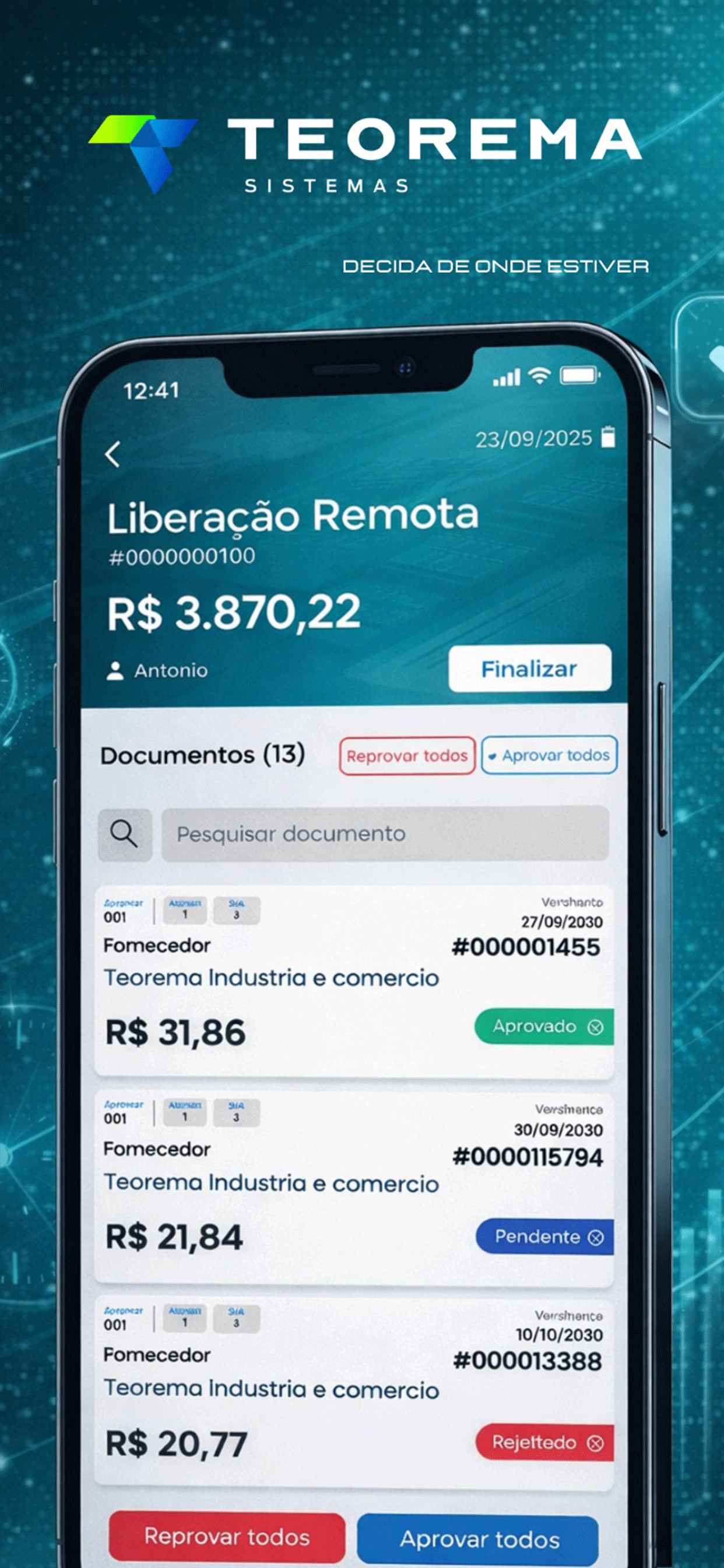 Screenshot 2 of Teorema Liberação Remota